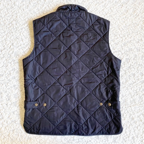J. Crew Factory Walker Quilted Zip Vest, Black Olive Green, Small - Picture 11 of 11